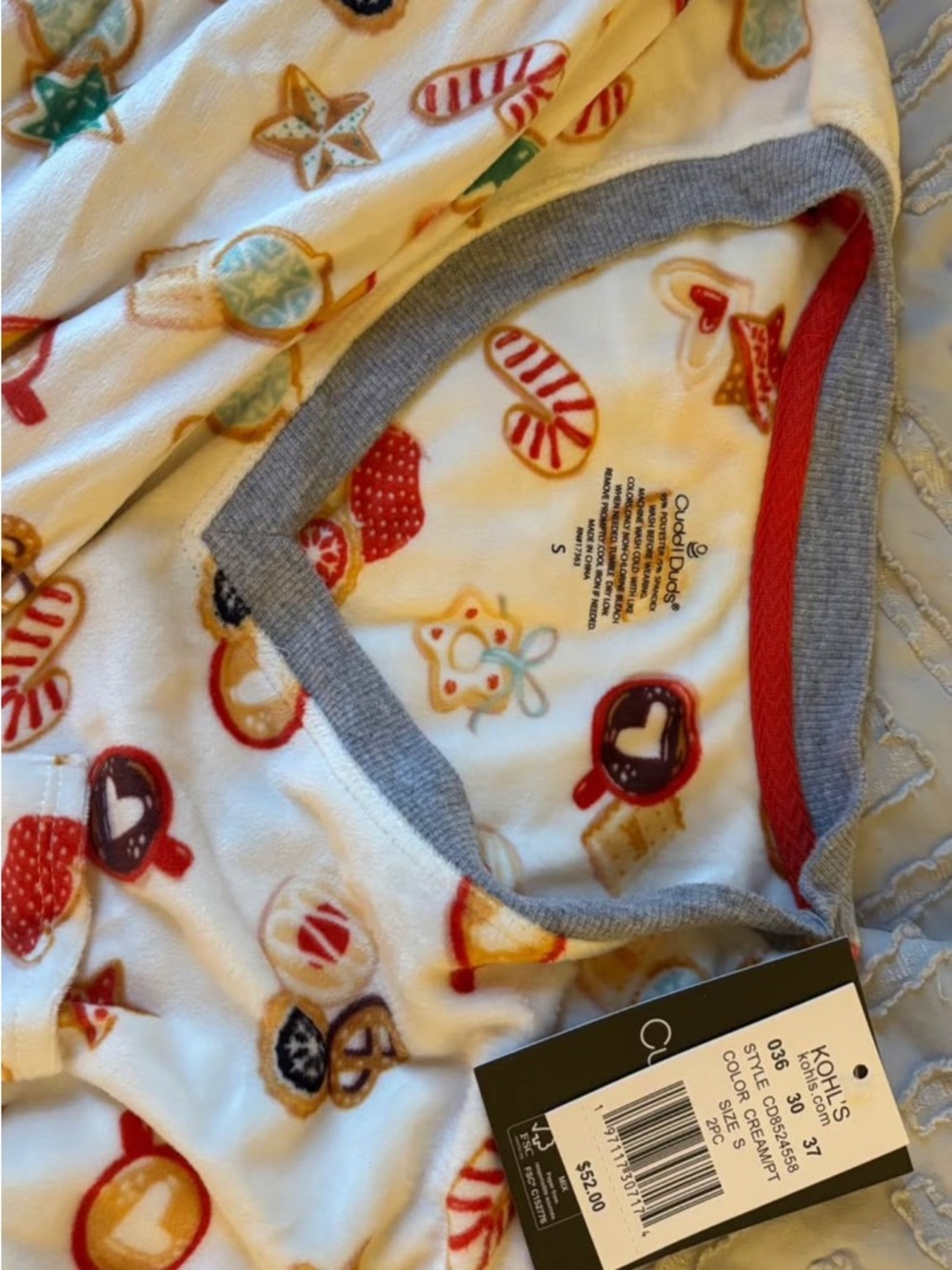 Cuddl Duds NWT Christmas Pajama's Women's Set Size Small